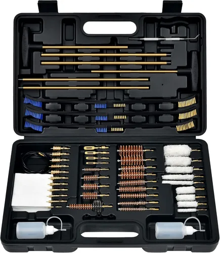 GLORYFIRE Elite Gun Cleaning Kit Universal Gun Cleaner for Shotgun, Pistol,with Lightweight Carrying Case, Reinforced and Lengthened Rods and Steel
