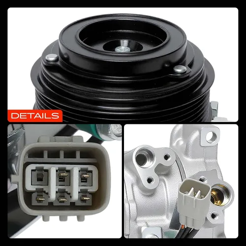 Miniatura 9 de A-Premium Compresor de aire acondicionado de CA con embrague compatible con Lexus GS300 3.0L 2006, GS350 3.5L 2007-2011, IS250 2.5L 2011-2013, IS350