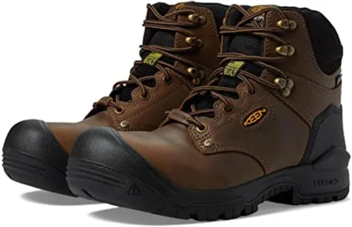 Miniatura 5 de KEEN Utility Botas de trabajo Independence de 6 pulgadas con punta compuesta impermeable para hombre Negro (Dark Earth/Black)
