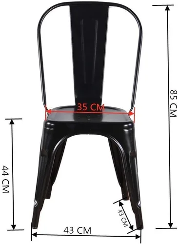 Miniatura 3 de BubbleDragon Juego de 4 sillas de metal al aire libre para interiores y exteriores, sillas de patio, sillas de metal para cocina Navi restaurante