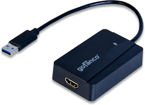 Miniatura 5 de gofanco Adaptador de gráficos de video USB 3.0 a HDMI para múltiples monitores, hasta 2560 x 1440 para Windows y macOS, chip DisplayLink, incluye