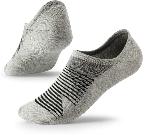 Miniatura 2 de Calcetines invisibles para hombre y mujer, corte bajo con agarre antideslizante, calcetines invisibles para zapatos Oxford, talla 7-12, 5 pares