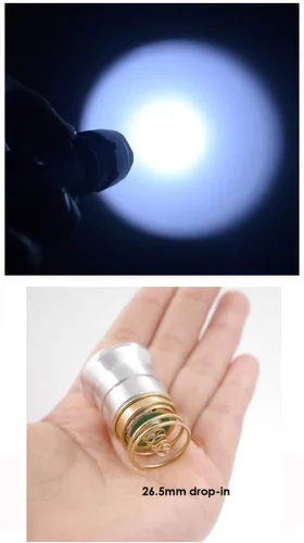 Miniatura 3 de WolfLight WF-502B CREE XM-L2 U2 U3 lámpara LED, un solo modo, 1200 lúmenes, portátil, táctica, con sujetador para deportes al aire libre