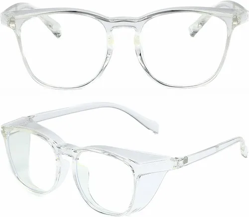 Miniatura 27 de Anteojos de seguridad que no se empañan, con protección UV400, lentes con bloqueo de luz azul para hombres y mujeres, anteojos transparentes