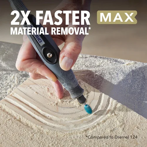 Miniatura 4 de Dremel 9953 Punta de llama de 3/8" de broca de grabado rotatorio de potencia - Ideal para aplicaciones de eliminación y alisado en madera, plástico