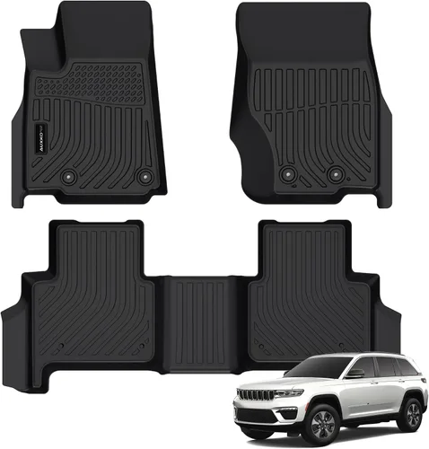 Alfombrillas para todo tipo de clima aptas para Jeep Grand Cherokee (WL incluye 4xe, no WK2 o WL75) 2022-2025 2026 5 asientos solo forros de goma