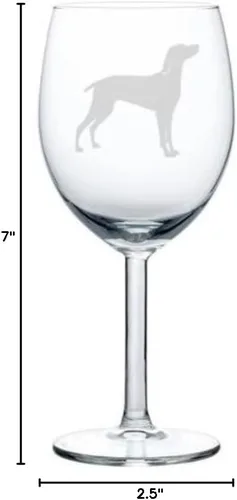 Copa de vino Weimaraner (10 oz)