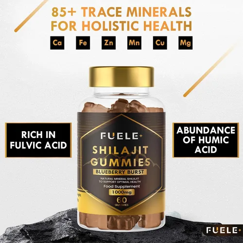 Miniatura 6 de Shilajit - Gomitas Shilajit para hombres y mujeres, Shilajit del Himalaya con más de 85 minerales, refuerzo de energía y apoyo de inmunidad, 30000