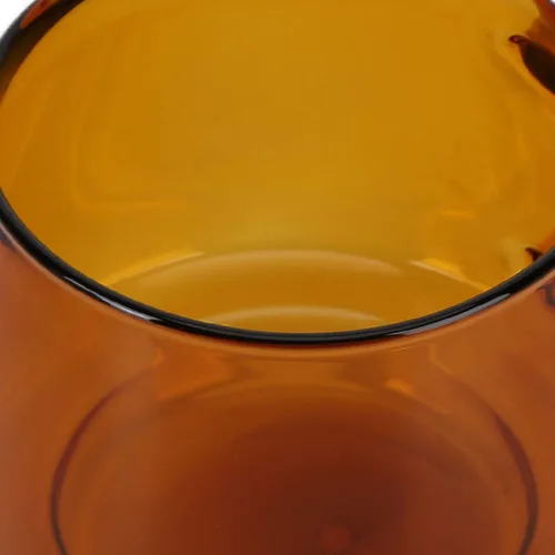 Miniatura 9 de Yosoo Taza de café, taza de vidrio vidrio de borosilicato con mango para leche para el hogar para café con leche (ámbar)