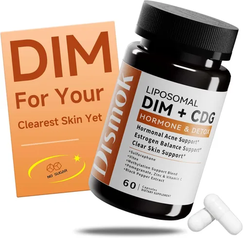 Suplemento DIM de 400 mg | Complejo avanzado liposomal multiacción para el equilibrio de estrógenos en mujeres y hombres | Apoya el acné hormonal,
