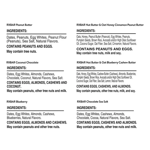 Miniatura 3 de RXBAR Barras de proteínas, barras de aperitivos, paquete variado (12 unidades)