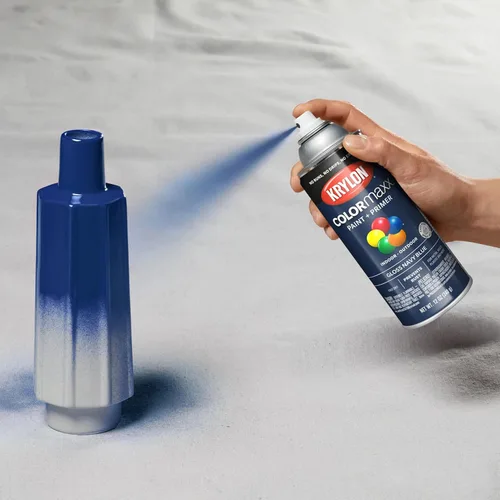 Miniatura 8 de Krylon - Pintura y primer en aerosol COLORmaxx K05529007, 12 onzas, azul marino brillante