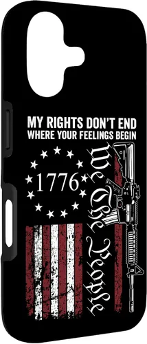 Miniatura 3 de My Rights Don't End Where Your Feelings Begin USA Gun Flag Case for iPhone 17