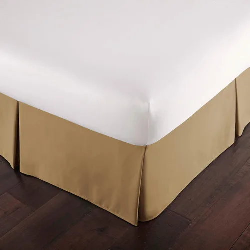 Miniatura 29 de Southshore Fine Linens VILANO Springs faldón para cama plisada, 15 pulgadas, Microfibra, Blanco brillante, gemelo