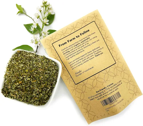 Feline Fantasy Blend, Silvervine: hierba gatera americana orgánica certificada por USDA con Silvervine Matatabi, 1 taza de recambio – Respetuoso con