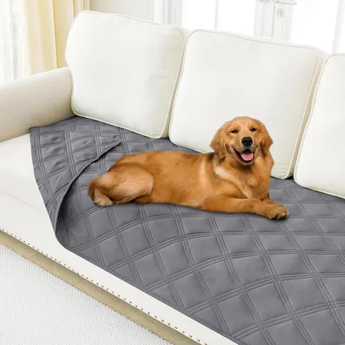 Miniatura 12 de Smiry Funda Impermeable para Cama de Perro, Manta Suave Reversible para Mascotas, Lavable a Prueba de Fugas para Gatos y Perros, Funda para Sofá