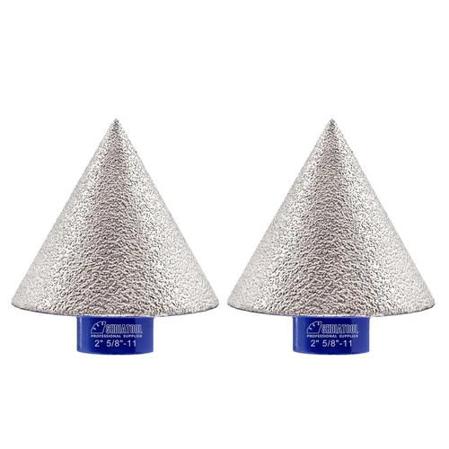 Miniatura 11 de SHDIATOOL Brocas biseladoras de diamante de 1-3/8 pulgadas para agrandar los pedazos de fresado de cerámica del granito del mármol de la teja