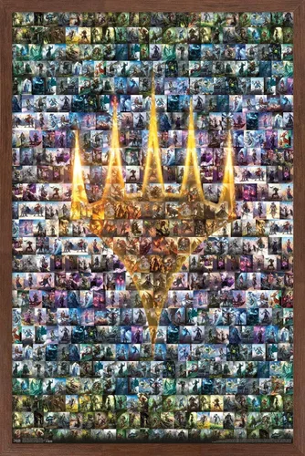 Miniatura 15 de Trends International Magic: The Gathering - Póster de collage de pared, 14.725 x 22.375 pulgadas, versión enmarcada de madera de granero