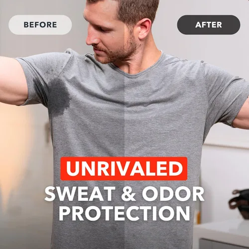 Miniatura 6 de SweatBlock Sistema antitranspirante y desodorante de máxima resistencia clínica para hombres y mujeres, ayuda para la hiperhidrosis
