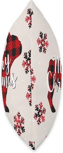 Miniatura 2 de Cojín de regalo de Navidad con diseño de Bulldog Francés Frenchie para perro, mamá, papá, adorno de Navidad, 16.0 x 16.0 in, multicolor