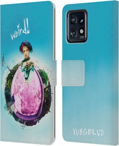 Miniatura 10 de Head Case Designs Officially Licensed Yungblud Face Graphics Leather Book Wallet Case Cover Compatible with Motorola Moto Edge 40 Pro