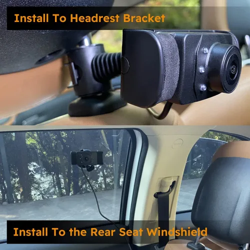 Miniatura 5 de 1080P HD - Monitor de espejo para bebé, cámara de coche de bebé con monitor de coche de bebé de 4.3 pulgadas, cámara de asiento trasero de coche