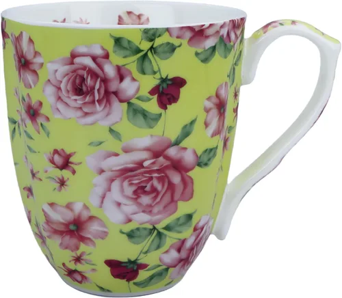 Miniatura 13 de Tazas de café de porcelana de hueso de 14 onzas para mujer, taza de café floral, tazas de té, tazas de café novedosas, regalo para mujeres, madres