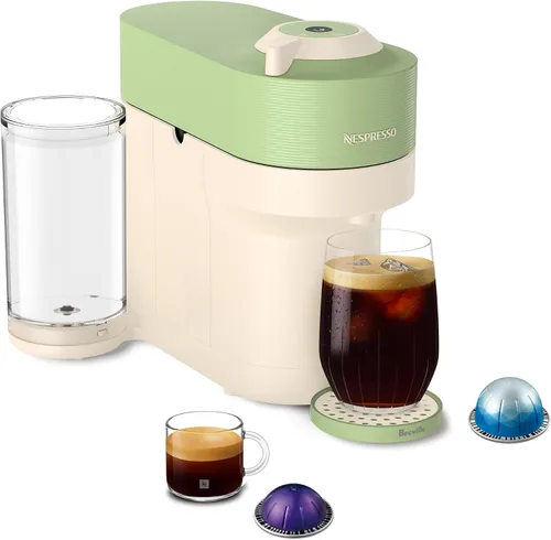 Miniatura 10 de Nespresso Vertuo Pop+ Cafetera para café y espresso de Breville, Samra Origins de The Weeknd Metad Green Negro/Verde