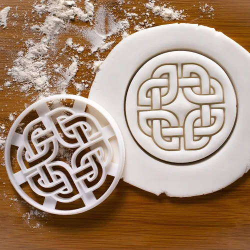 Miniatura 2 de Nordic Runes - Cortador de galletas con nudo de escudo celta, 1 pieza - Bakerlogy