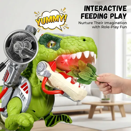 Miniatura 3 de Coches de Dinosaurio Montables para Niños, Juguetes Eléctricos con Música, Luz y Humo, Regalo para Niños de 3 a 5 Años, Patinete para Preescolar