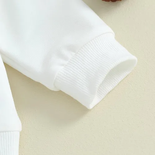 Miniatura 5 de Conjunto de sudadera de calabaza y pantalón para bebé y niño, de manga larga