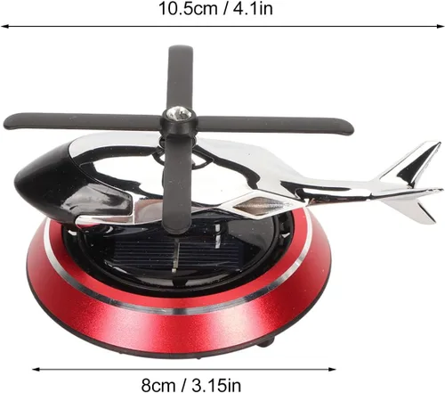 Miniatura 7 de Ambientador para automóvil, helicóptero mejorado para aromaterapia, ambientador giratorio solar con rotación solar, alivia el estrés y purifica