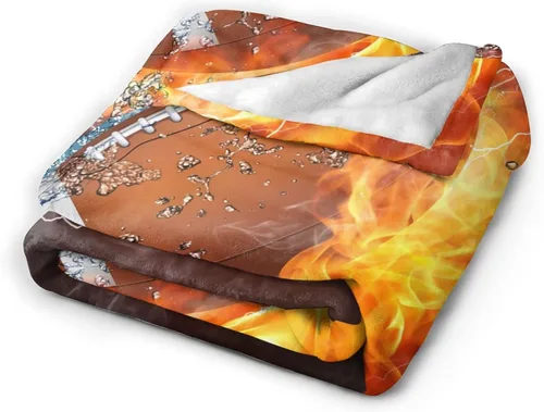 Miniatura 2 de Manta de Tiro de Fútbol Americano Deporte Genial, Súper Suave y Cálida, Mantas de Cama para Sofá, Dormitorio, Oficina, Automóvil, Manta de Franela