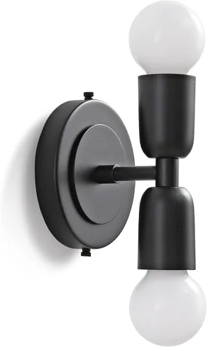 Miniatura 15 de BRIGHTTIA Luna Uno - Aplique de pared de 1 luz, accesorio industrial moderno de mediados de siglo para pared y techo, lámpara minimalista para baño