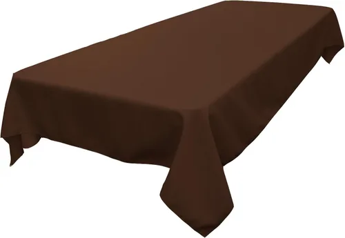 Miniatura 155 de LA Linen Mantel rectangular lavable de popelín de poliéster, resistente a las manchas y a las arrugas, cubierta de mesa 60x84, mantel de tela
