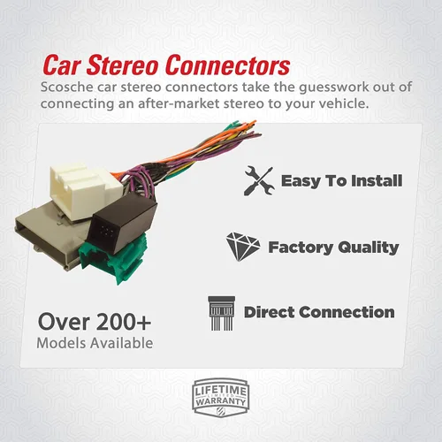 Miniatura 2 de Scosche NN04B - Arnés de cableado de radio para vehículos Chevy, Mazda, Nissan, Subaru y Suzuki 2007-20 seleccionados 2007-20 - Arnés de cables