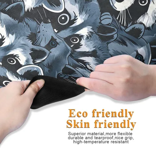 Miniatura 3 de Raccoons Yoga Mat Non Slip Thick Kids Eco Friendly Rubber Workout Foldable Yoga Mat Women Exercise