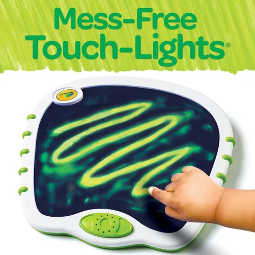 Miniatura 5 de Crayola Luces táctiles para niños, garabatos musicales y tablero sensorial, juguetes sensoriales para niños pequeños, pintura de dedos sin ensuciar