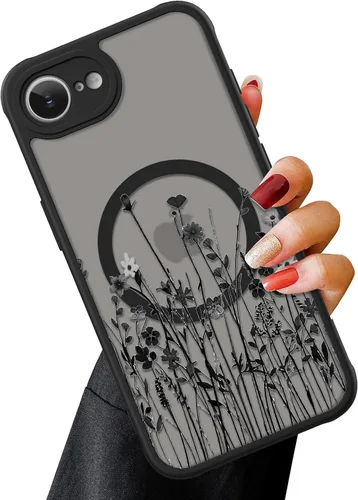 Miniatura 23 de OOK Funda magnética para iPhone 11 [compatible con MagSafe] Funda delgada mate translúcida negra para iPhone 11, funda protectora de lente de Negro