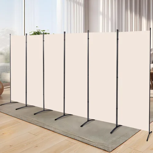 Miniatura 10 de Divisor de habitación, pantallas plegables de privacidad, panel divisor de habitación portátil, 1 panel, divisores de habitación, divisores de Beige