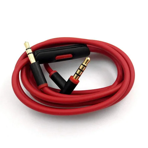 Miniatura 6 de cipher Cable de audio de repuesto, compatible con auriculares Beats, modelos Studio Solo Pro Detox Mixr Executive Pill, con micrófono en línea