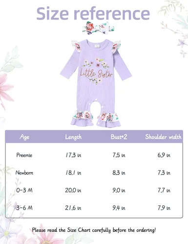 Miniatura 7 de Mono de manga larga con estampado floral para bebé o niña