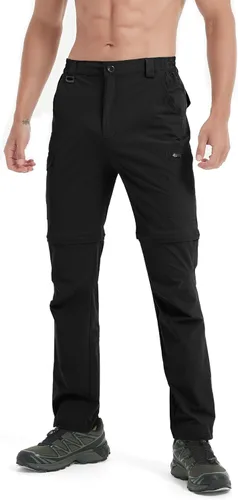 Miniatura 52 de Pantalones de senderismo para hombre, convertibles, con cremallera, ligeros, impermeables, de secado rápido, pesca al aire libre, viajes, safari