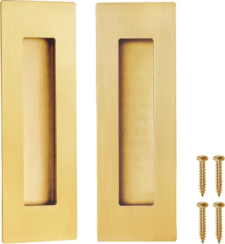 Miniatura 14 de CozyTower Tiradores empotrados de 4.72 pulgadas para puerta de armario, armario de cocina, manija de puerta corrediza pequeña, herrajes Acero