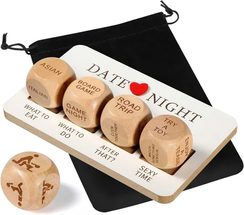 Regalos para parejas para aniversario, regalos de cumpleaños para marido, esposa, juegos traviesos para citas, dados de decisión para novio, novia,