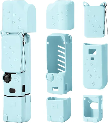Miniatura 8 de Funda de silicona Pocket 3: Funda protectora Protector de lente compatible con cámara Vlogging DJI Osmo Pocket 3 Creator Combo Accesorios (negro)