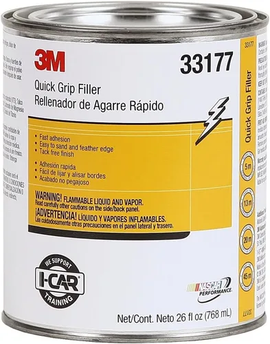 Miniatura 6 de 3M Relleno de agarre rápido 33181, resistente a las manchas, sin pegajosidad, duradero, 1 galón