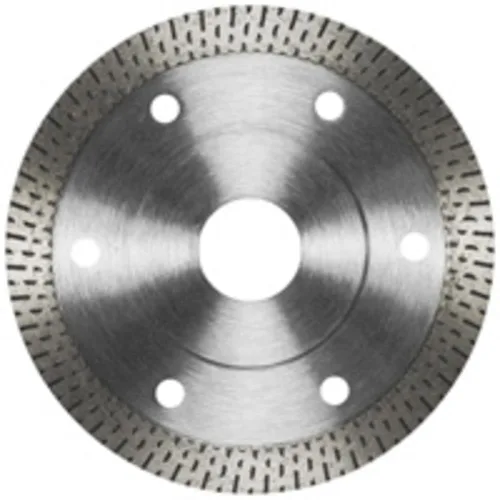 Miniatura 9 de BOSCH DB442S Hoja de diamante con borde turbo estándar de 4 pulgadas con eje de 5/8 pulgadas, 7/8 pulgadas para aplicaciones de corte húmedo y seco