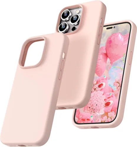 Miniatura 27 de TOCOL Funda delgada de silicona para iPhone 13 de 6.1 pulgadas, ajuste preciso, antideslizante, protección contra caídas, verde alpino