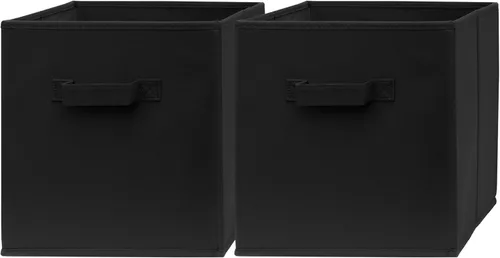 Miniatura 12 de Contenedores de almacenamiento de cubos de 11 x 11 pulgadas, paquete de 2, cubos de almacenamiento de 11 pulgadas para dormitorio, sala de estar
